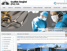 Tablet Screenshot of crediblesurgical.com